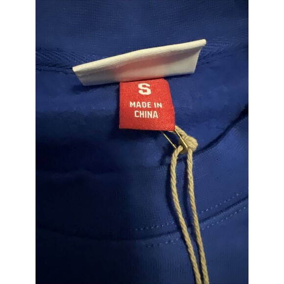 SMALL Men’s Mitchell & Ness Hampton Pirates Blue White Sweatshirt - Picture 3 of 9